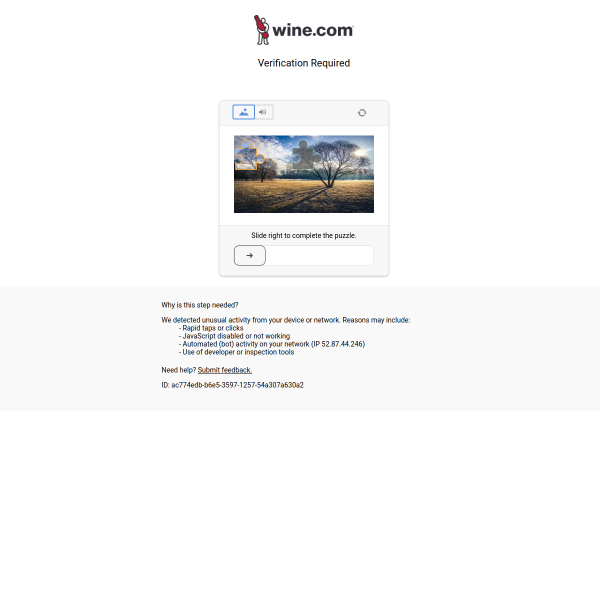 wine.com website