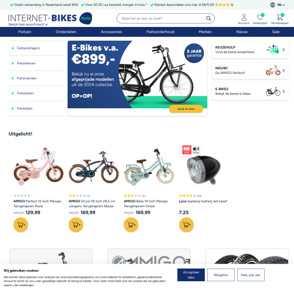 internet-bikes.com website