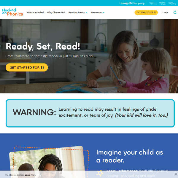 Hooked on Phonics website