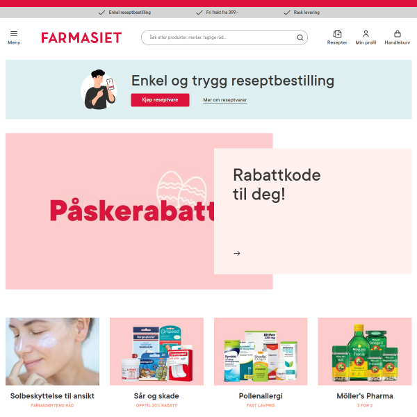 farmasiet.no website