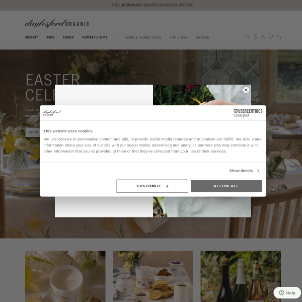 daylesford.com website
