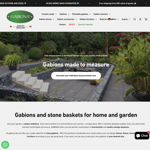 gabiona.de website