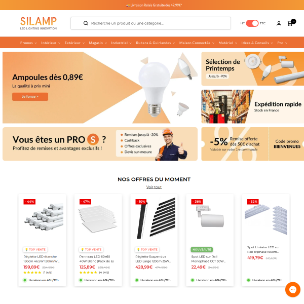 silamp.fr website