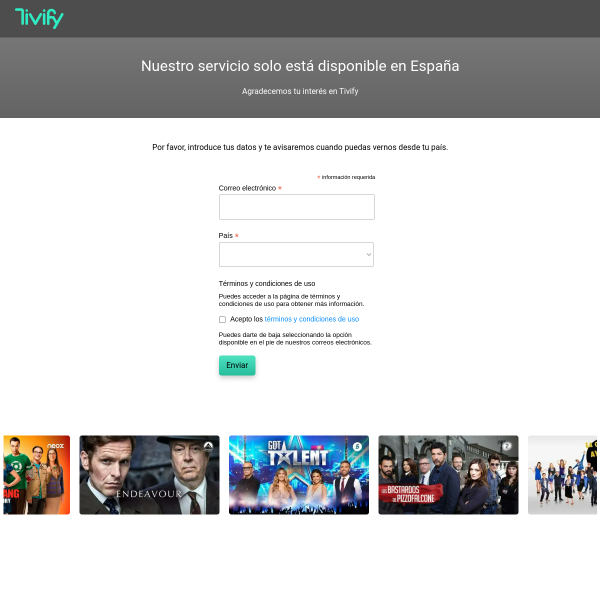tivify.es website