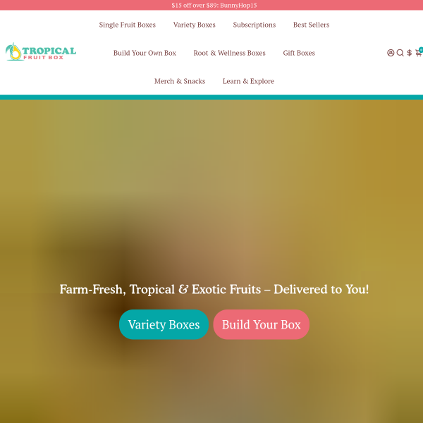 tropicalfruitbox.com website