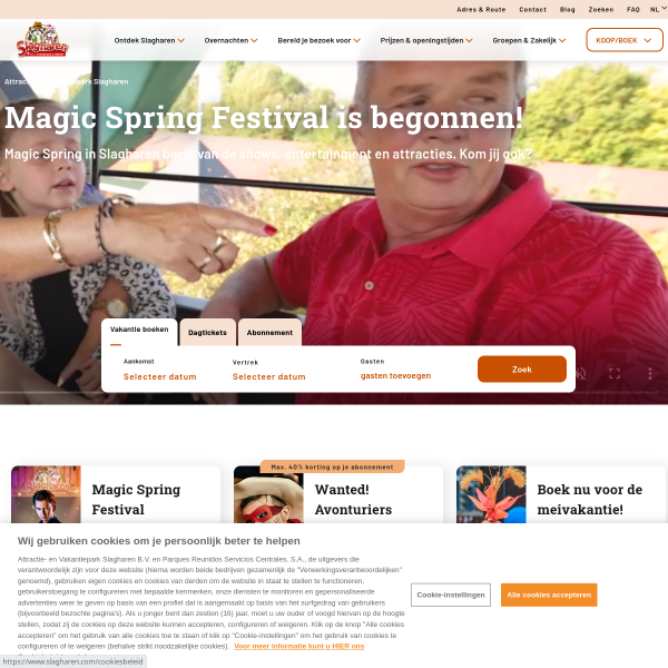 slagharen.com website