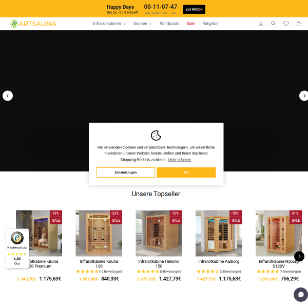 artsauna.de website