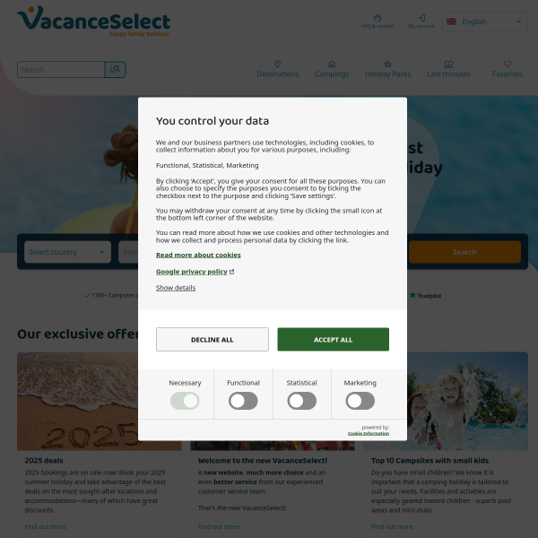 vacanceselect.com website