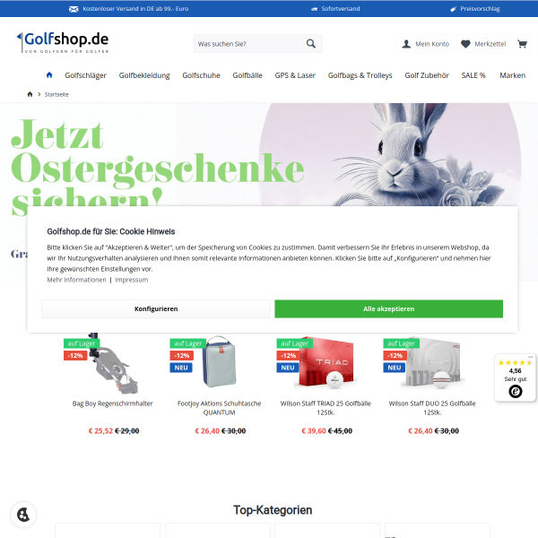golfshop.de website
