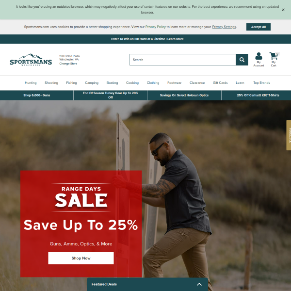 sportsmans website