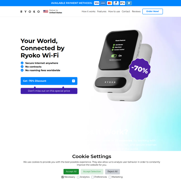 ryokorouter.com website