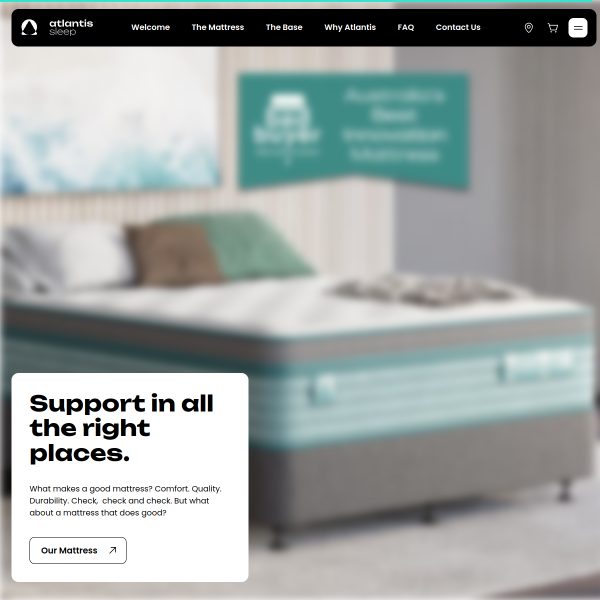 atlantissleep.com.au website
