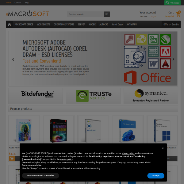 macrosoft.store website