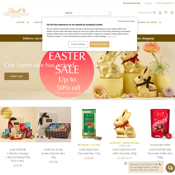 lindt website