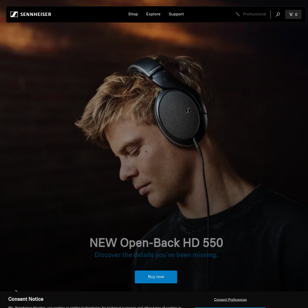 Sennheiser website
