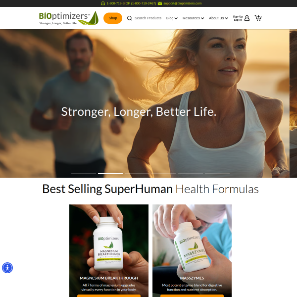 bioptimizers.com website