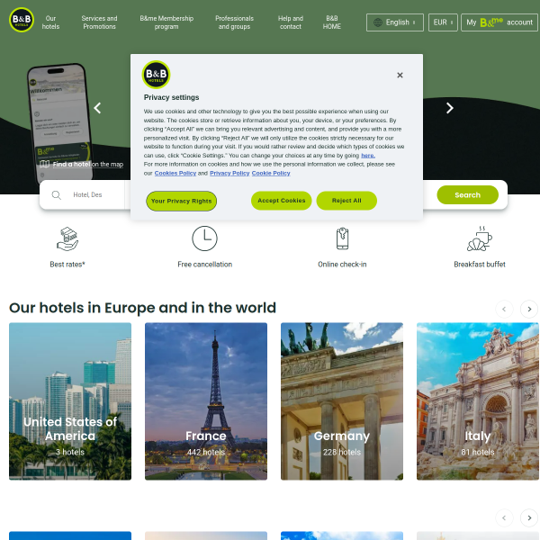 hotel-bb.com website