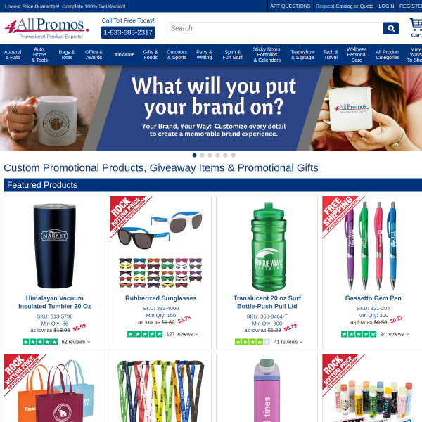 4allpromos website