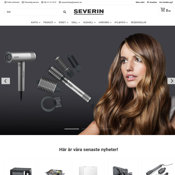 severinshop.se website