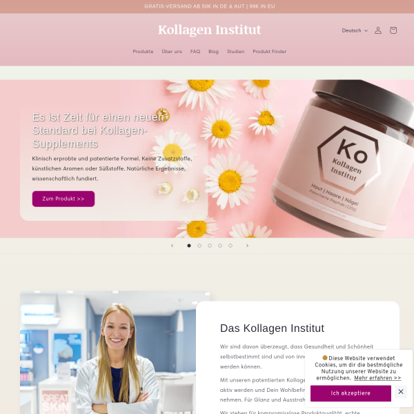 kollageninstitut.de website