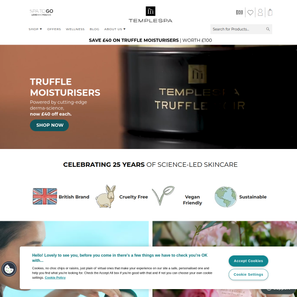 templespa website