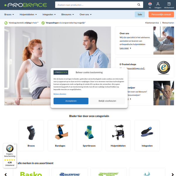 probrace.nl website