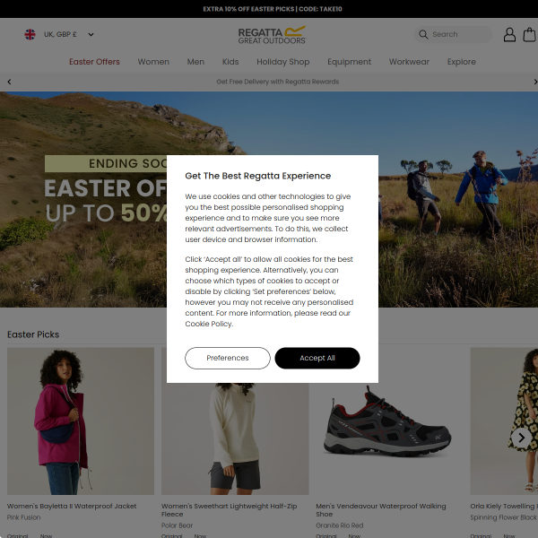 regatta.com website