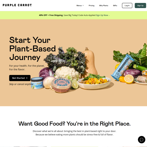 Purple Carrot website