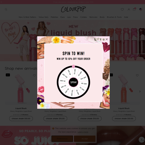 ColourPop website