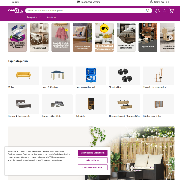 vidaxl.de website