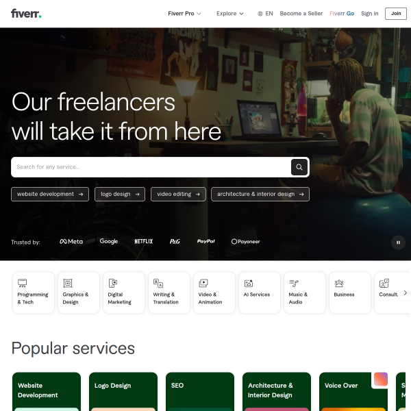 Fiverr website