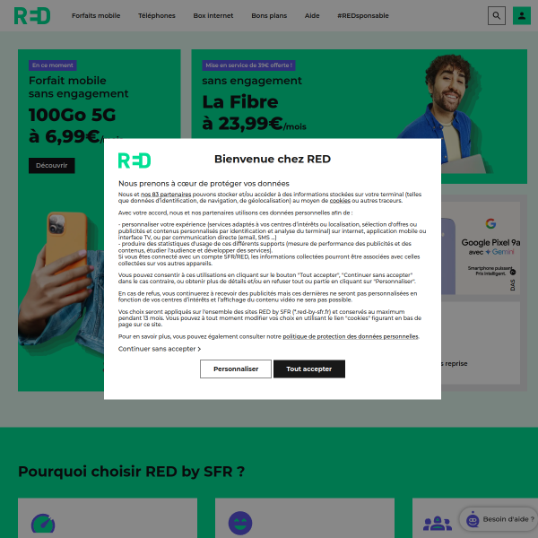 red-by-sfr.fr website