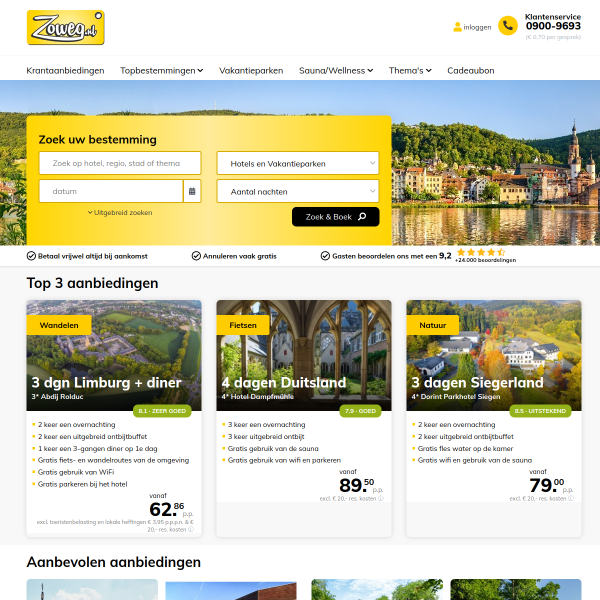 zoweg.nl website