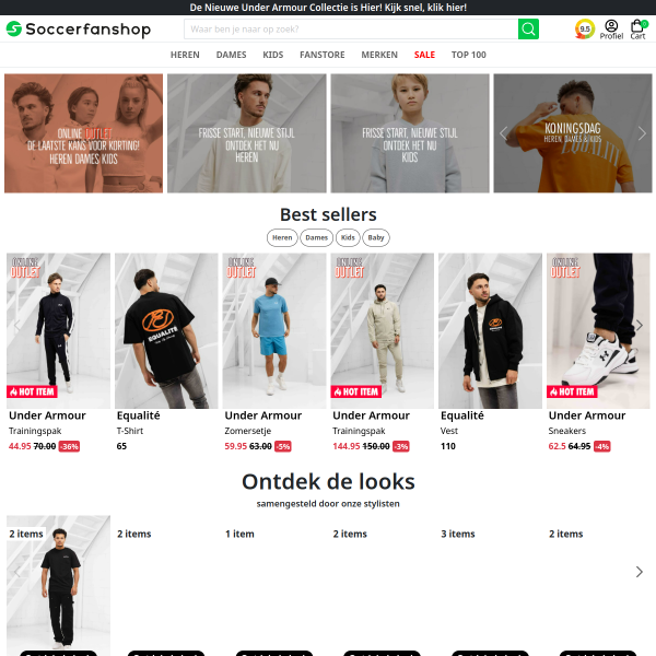 soccerfanshop.nl website